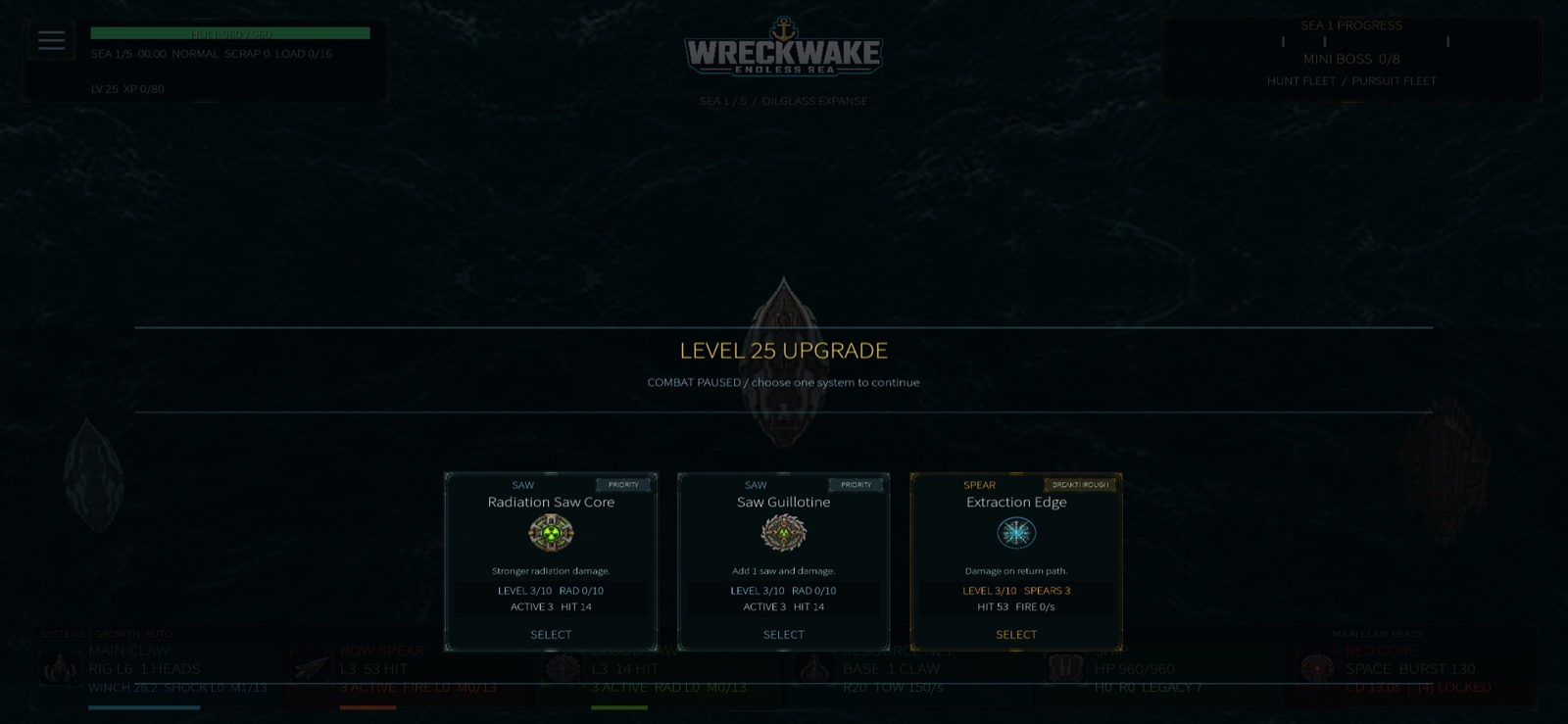 Level 25 English upgrade choice